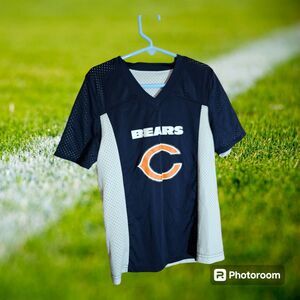 Reversible  Chicago Bears‎ NFL Flag Shirt Size YM(C25)